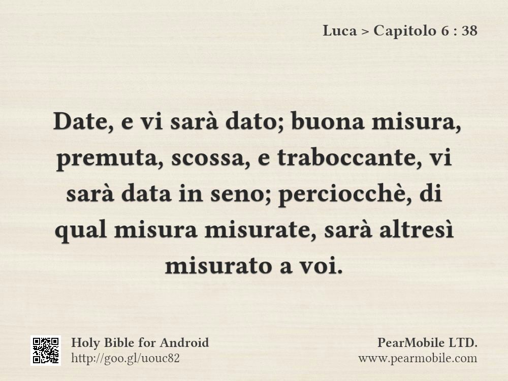 Luca, Capitolo 6:38